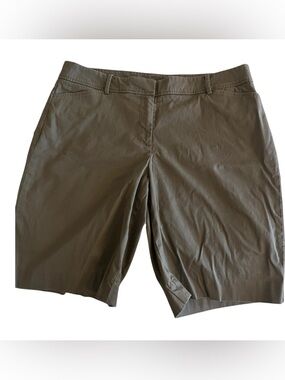 Talbots Women’s Olive Green Shorts - Perfect Short Size 12p